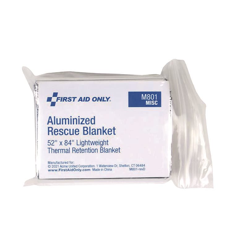 FIRST AID ONLY, . SmartCompliance Aluminized Rescue Blanket, 52 x 84, Silver (FAO91354) thumbnail 2