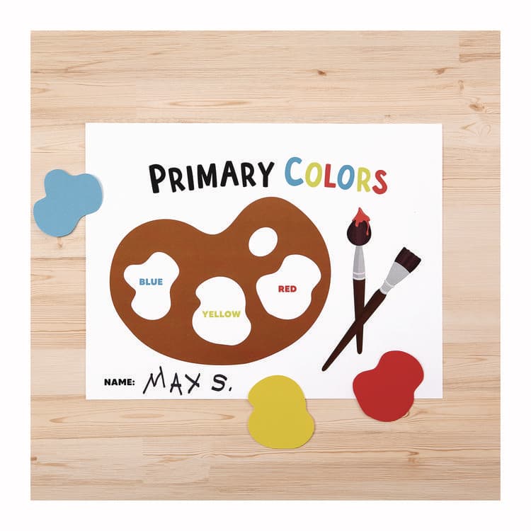 NEENAH PAPER Color Cardstock -"Primary" Assortment, 65 lb Cover Weight, 8.5 x 11, Assorted Primary Colors, 150/Pack (WAU91048) thumbnail 3