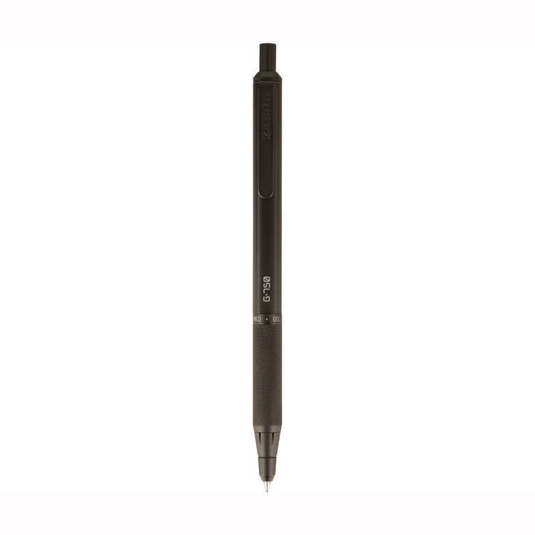 ZEBRA PEN CORP. G-750 Gel Pen, Retractable, Medium 0.7 mm, Black; Blue Ink, Black Barrel, 2/Pack (ZEB49802) thumbnail 2