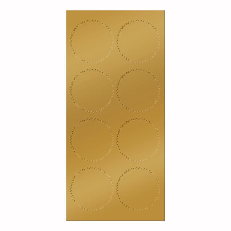 COSCO Seals, 1.75" Diameter, Gold Foil, 50/Pack (GRP901200) thumbnail 2