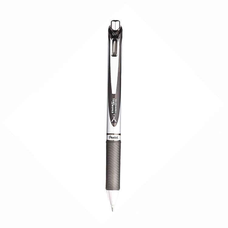 PENTEL OF AMERICA EnerGel RTX Deluxe Gel Pen, Retractable, Medium 0.7 mm, Black Ink, Black Barrel, 3/Pack (PENBL77ABP3ABC) thumbnail 3