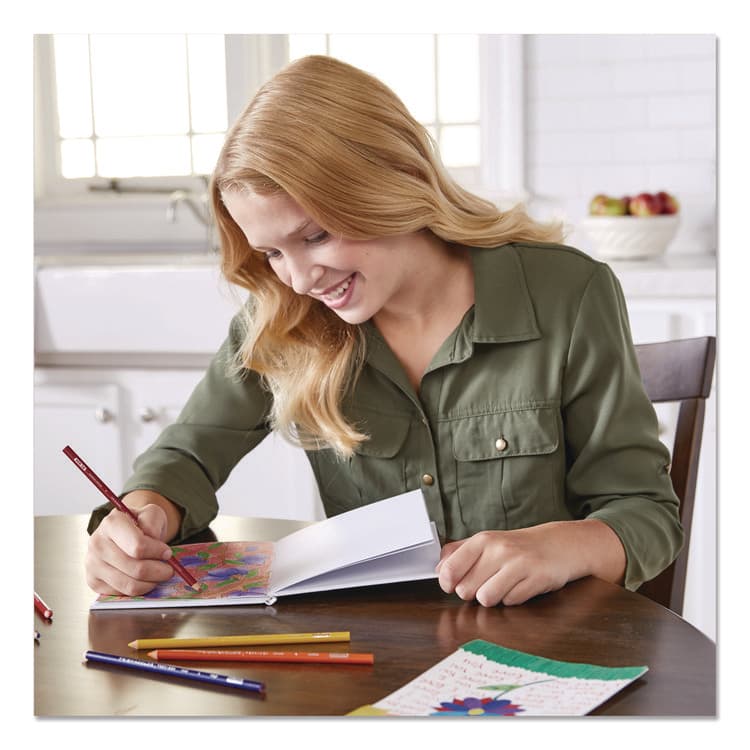 SANFORD Premier Colored Pencil, Crimson Red Lead, Crimson Red Barrel, 12/Pack (SAN3353) thumbnail 3