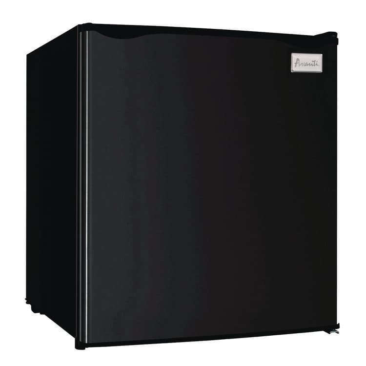 AVANTI 1.6 Cu. Ft. Compact Refrigerator with Chiller Compartment, Black (AVARM16J1B17X1B)
