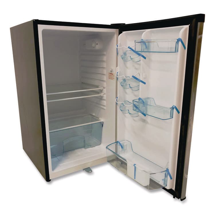 AVANTI 4.4 Cu.Ft. Auto-Defrost Refrigerator, 19.25 x 22 x 33, Black with Stainless Steel Door (AVAAR4456SS) thumbnail 3