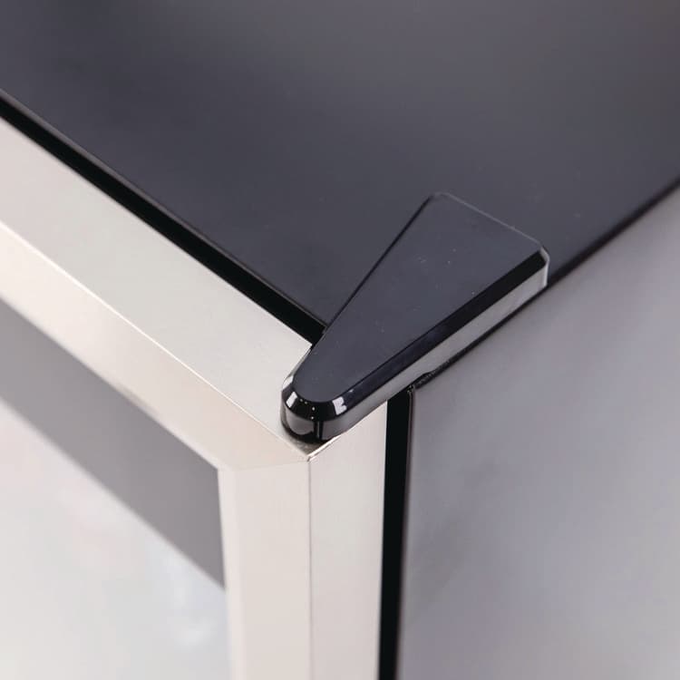 AVANTI 3 Cu. Ft. Refrigerator/Beverage Cooler, 18.75 x 19.5 x 33.75, Black/Stainless Steel Framed Glass Door (AVABCA306SSIS) thumbnail 3