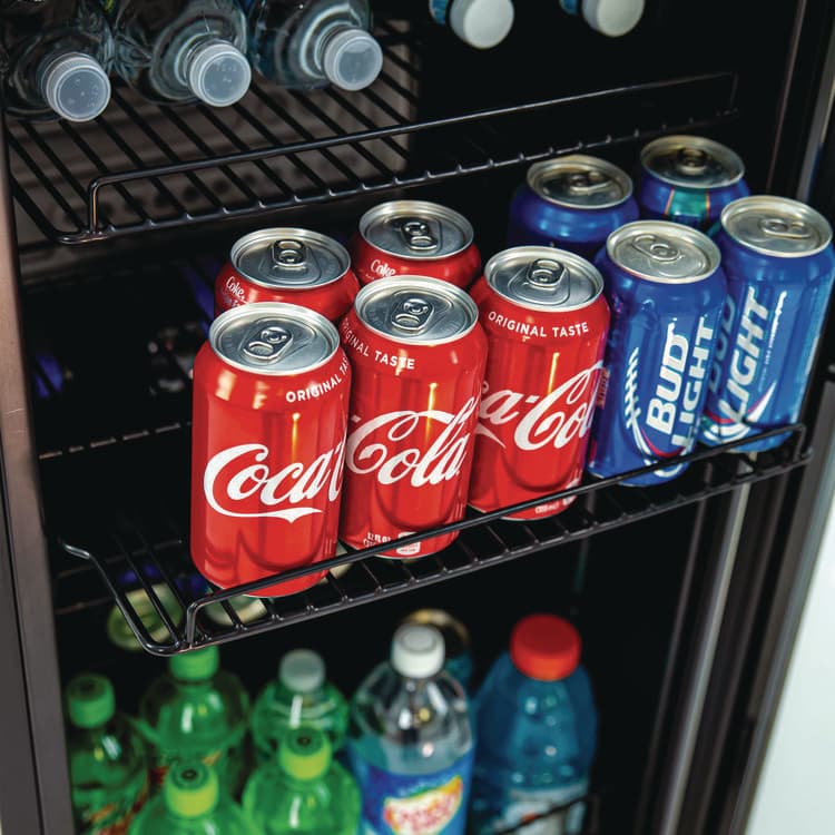 AVANTI 3 Cu. Ft. Refrigerator/Beverage Cooler, 18.75 x 19.5 x 33.75, Black/Stainless Steel Framed Glass Door (AVABCA306SSIS) thumbnail 4