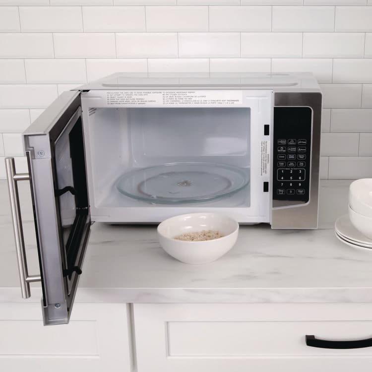 AVANTI 1.1 cu ft Compact Microwave Oven, 1,000 W, Mirror-Finish (AVAMT116V4M) thumbnail 4