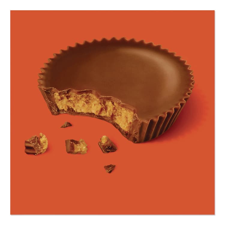 THE HERSHEY COMPANY Snack Size Peanut Butter Cups, 19.5 oz Bag, 2 Bags/Carton (GRR60004058) thumbnail 3