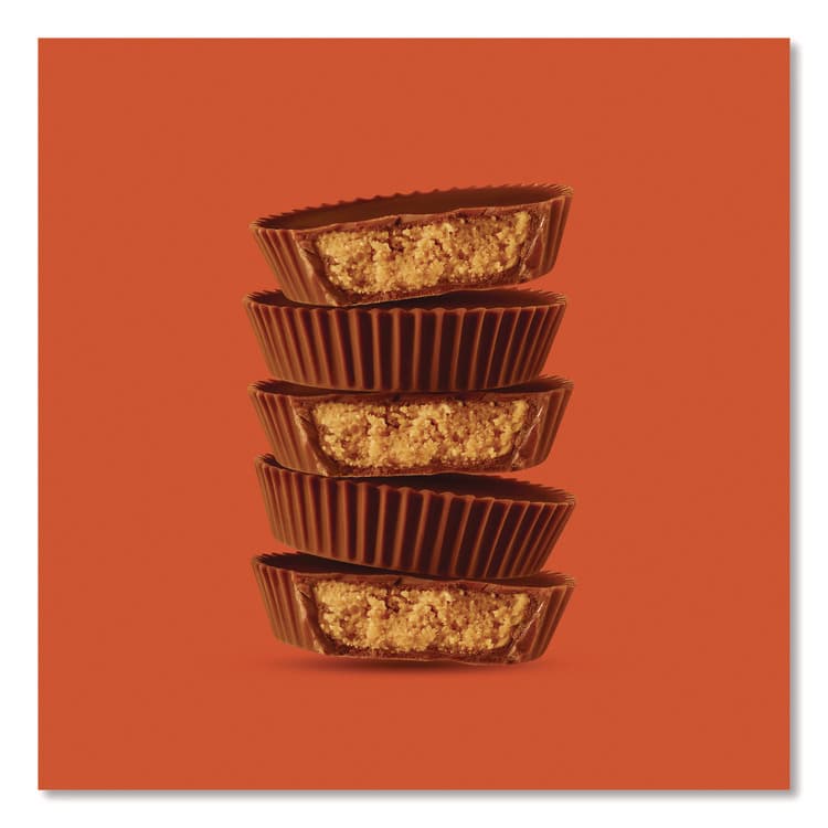 THE HERSHEY COMPANY Snack Size Peanut Butter Cups, Jumbo Bag, 19.5 oz Bag (GRR24600012) thumbnail 3
