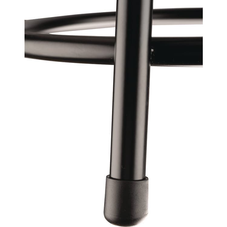 NATIONAL PUBLIC SEATING 6400 Series Fixed Height Heavy Duty Vinyl Padded Steel Stool, Backless, Supports 500 lb, 30" Seat Height, Black Seat/Base (NPS643010) thumbnail 4