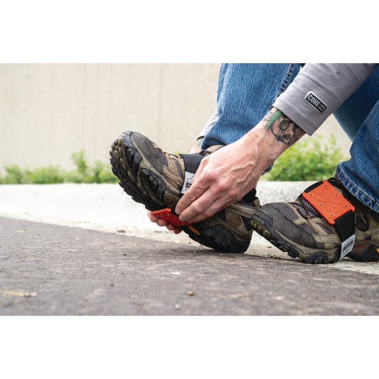 TENACIOUS HOLDINGS, . TREX 6316 Mid-Sole Ice Cleats. Flat Sole, One Size Fits Most, Orange, Pair (EGO16320) thumbnail 4