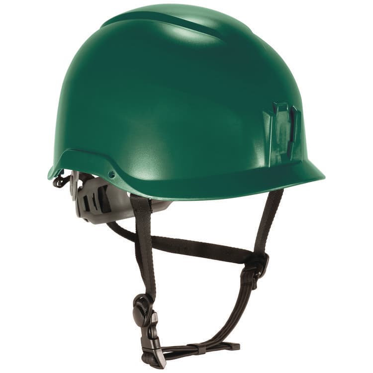 ERGODYNE CORPORATION Skullerz 8976 Class E Safety Helmet, 6-Point Ratchet Suspension, Green, (EGO60262)