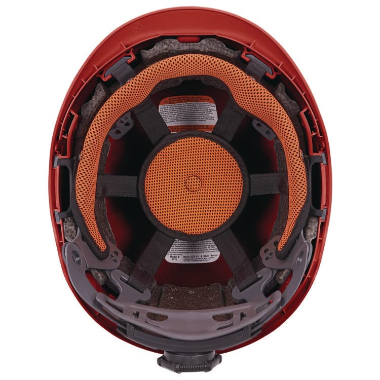 ERGODYNE CORPORATION Skullerz 8976 Class E Safety Helmet, 6-Point Ratchet Suspension, Red (EGO60263) thumbnail 4
