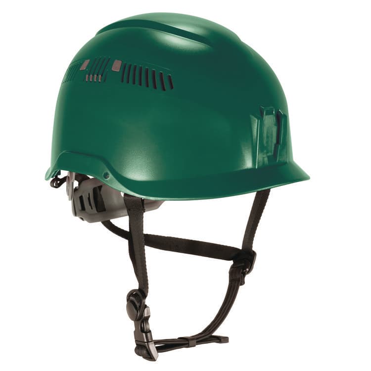 ERGODYNE CORPORATION Skullerz 8977 Class C Safety Helmet with Adjustable Venting, 6-Point Ratchet Suspension, Green (EGO60267)