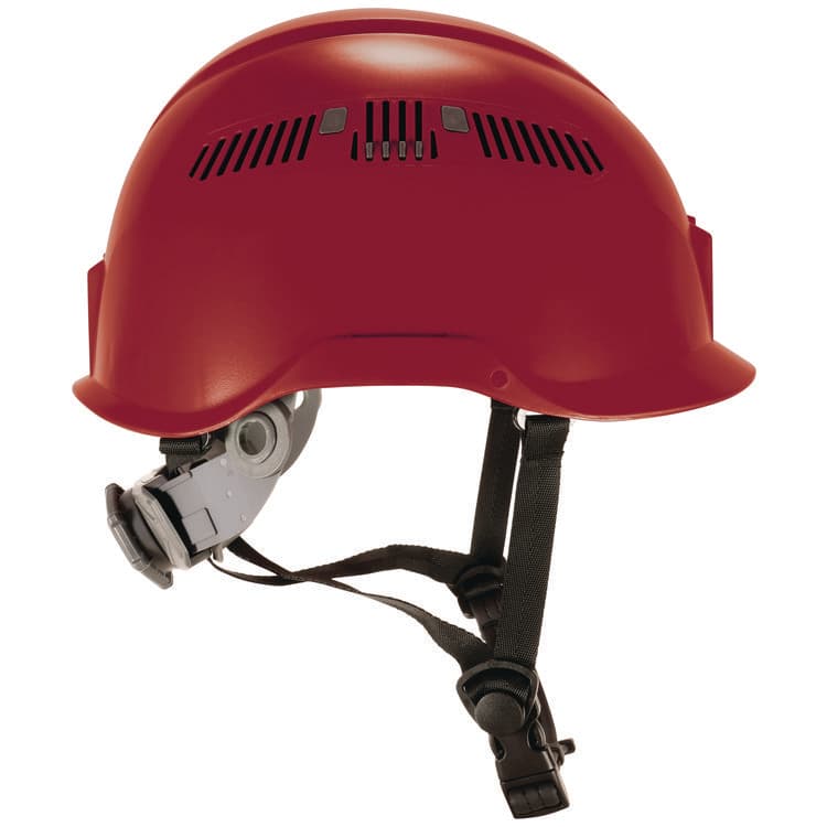 ERGODYNE CORPORATION Skullerz 8977 Class C Safety Helmet with Adjustable Venting, 6-Point Ratchet Suspension, Red (EGO60268) thumbnail 4
