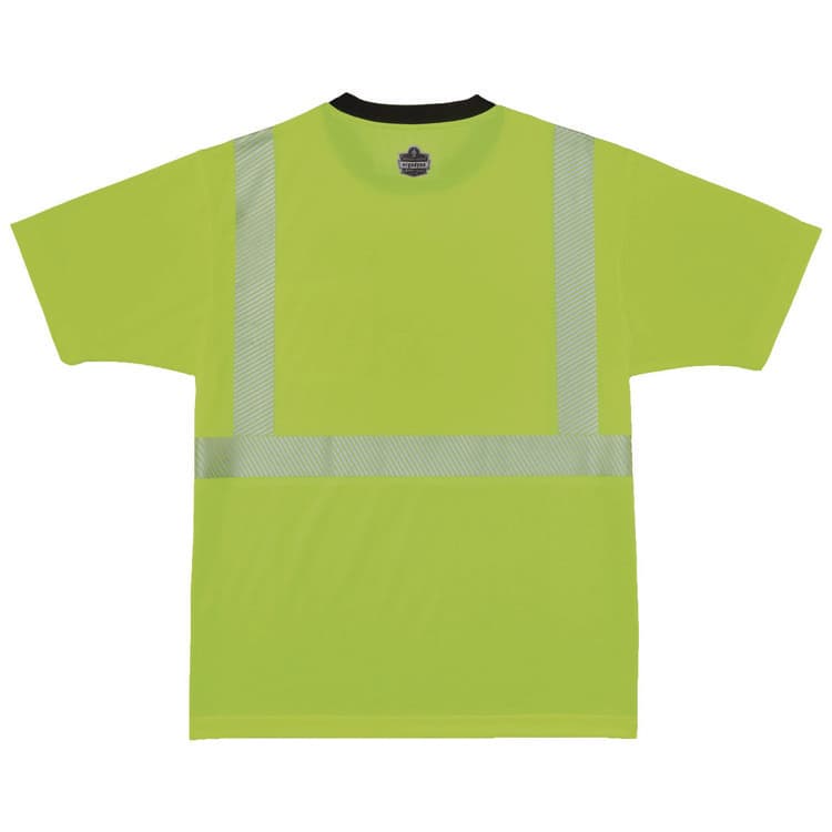 ERGODYNE CORPORATION GloWear 8280BK Class 2 Performance T-Shirt with Black Bottom, 9X-Large Long, Lime (EGO22573) thumbnail 2