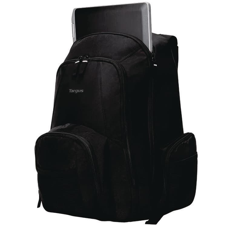 TARGUS Groove Laptop Backpack, Fits Devices Up to 15.4", Nylon/PVC, 15 x 7 x 18, Black (TRGCVR600)