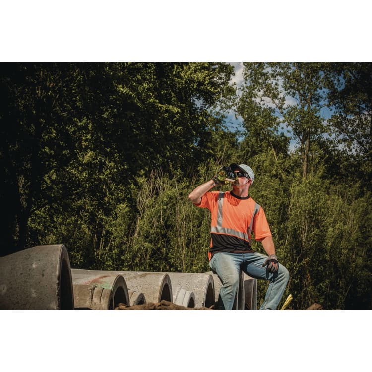 ERGODYNE CORPORATION GloWear 8280BK Class 2 Performance T-Shirt with Black Bottom, 3X-Large Long, Orange (EGO22617) thumbnail 3