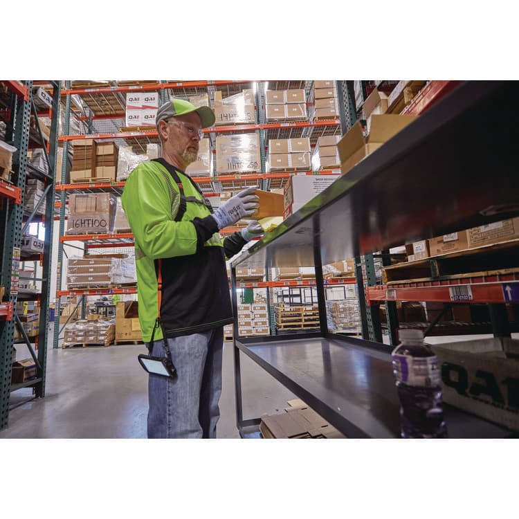 ERGODYNE CORPORATION GloWear 8281BK Class 2 Long Sleeve Shirt with Black Bottom, Large Long, Lime (EGO22654) thumbnail 4