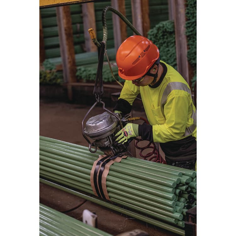 ERGODYNE CORPORATION GloWear 8281BK Class 2 Long Sleeve Shirt with Black Bottom, 7X-Large Long, Lime (EGO22661) thumbnail 3