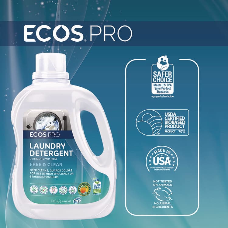 EARTH FRIENDLY PRODUCTS Laundry Detergent Liquid, 170 oz Bottle (EOPPL937102EA) thumbnail 3