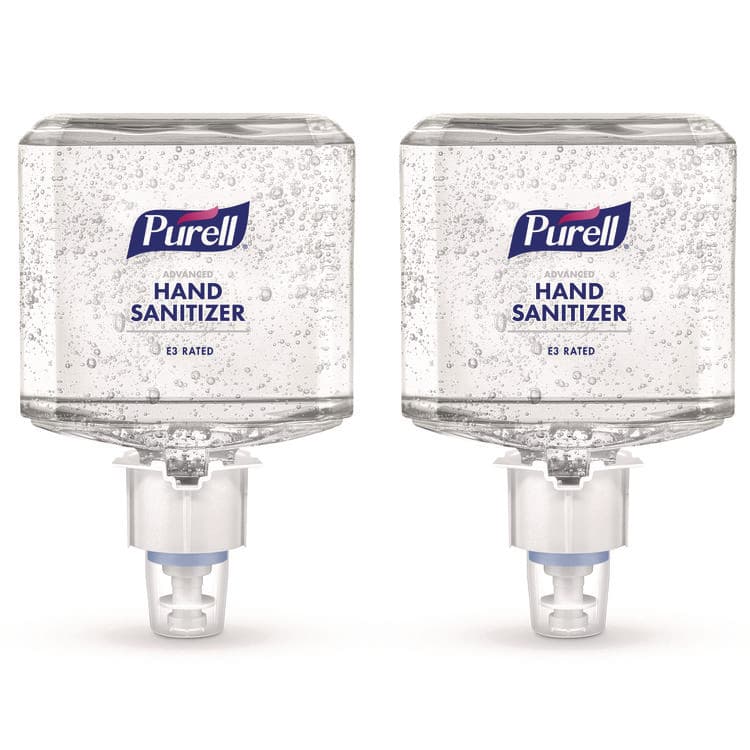 GO-JO INDUSTRIES Food Processing Advanced Hand Sanitizer E3 Gel, 1,200 mL Bottle, Fragrance-Free, For ES6 Dispensers, 2/Carton (GOJ646102)