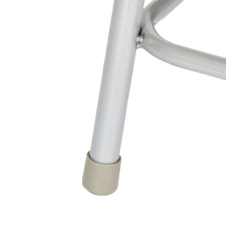 NATIONAL PUBLIC SEATING 6300 Series Heavy Duty Square Seat Steel Stool, Backless, Supports Up to 500 lb, 17.5" Seat Height, Brown Seat, Gray Base (NPS6318) thumbnail 4