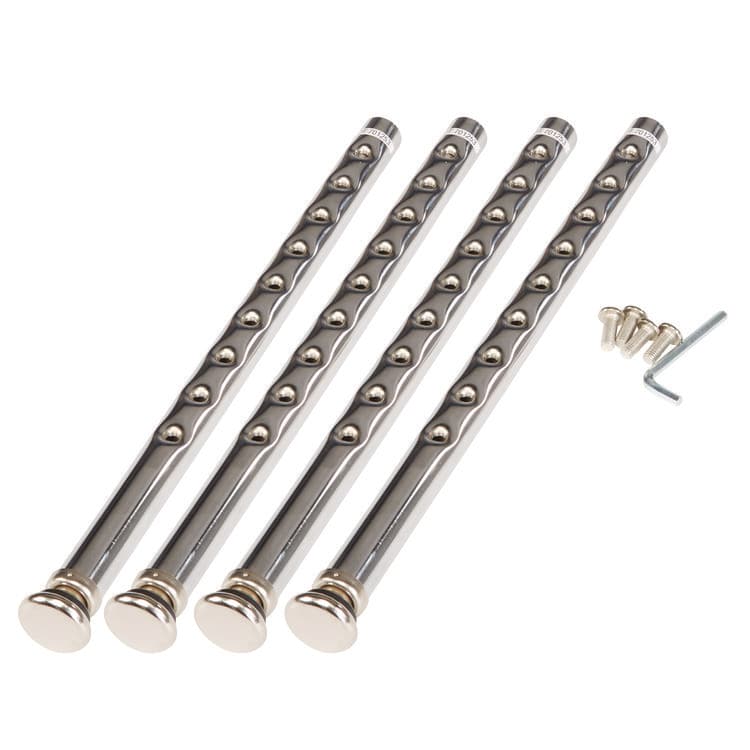 NATIONAL PUBLIC SEATING 6300 Series Height Adjust Heavy Duty Square Seat Steel Stool, Backless, 500lb, 23.75" to 31.75" Height, Brown Seat, Gray Base (NPS6324H) thumbnail 2