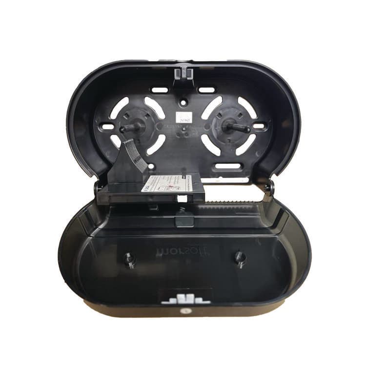MORCON Morsoft Small Core Tissue Dispenser, 11.86 x 5.48 x 7.32, Black Translucent (MORM1005) thumbnail 4