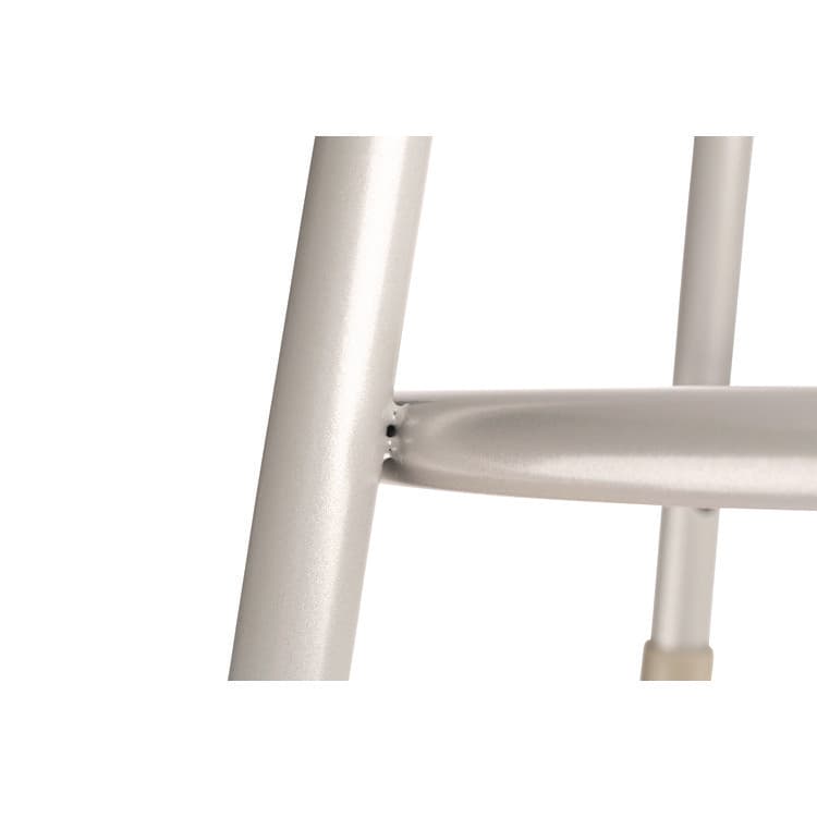 NATIONAL PUBLIC SEATING 6400 Series Height Adjust Heavy Duty Vinyl Padded Steel Stool, Backless, Support 500lb, 30.5" to 38.5" Height, Gray Seat/Base (NPS6430H) thumbnail 3