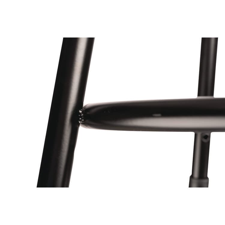 NATIONAL PUBLIC SEATING 6400 Series Height Adjustable HD Vinyl Padded Steel Stool, Supports 500 lb, 30.5" to 38.5" Seat Height, Black Seat/Base (NPS6430H10) thumbnail 3