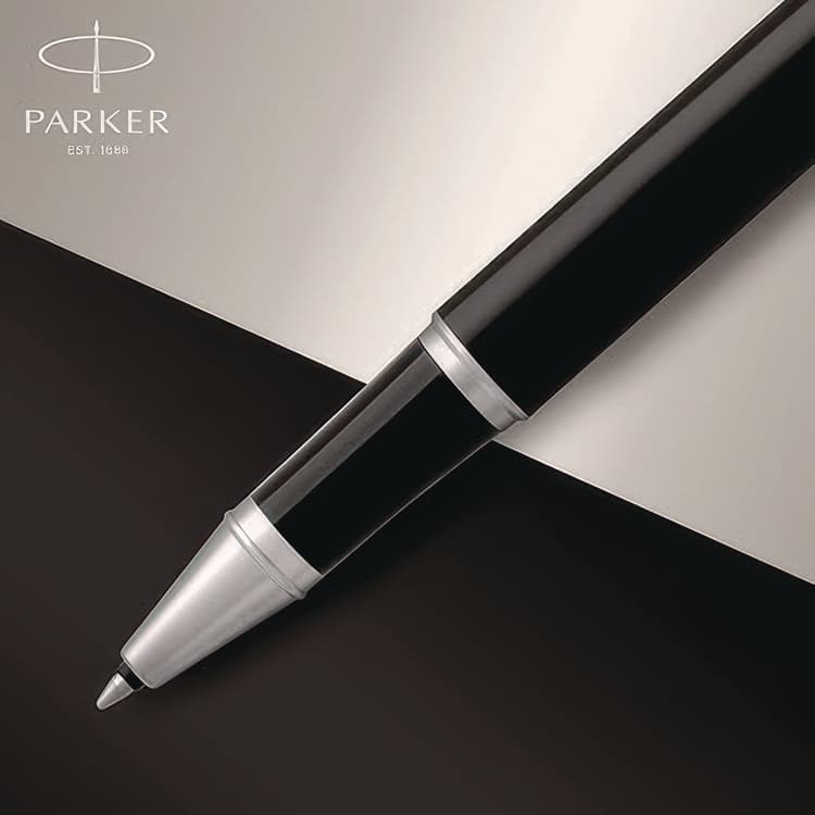 SANFORD IM Premium Rollerball Pen, Stick, Fine 0.7 mm, Black Ink, Black/Chrome Barrel (PAR1931658) thumbnail 4