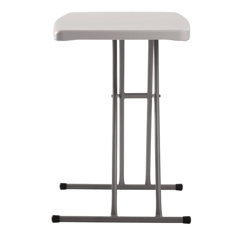 NATIONAL PUBLIC SEATING Height Adjustable Personal Folding Table, Rectangular, 20 x 30 x 27.87, Speckled Gray Top, Gray Base/Legs (NPSPT3020) thumbnail 3