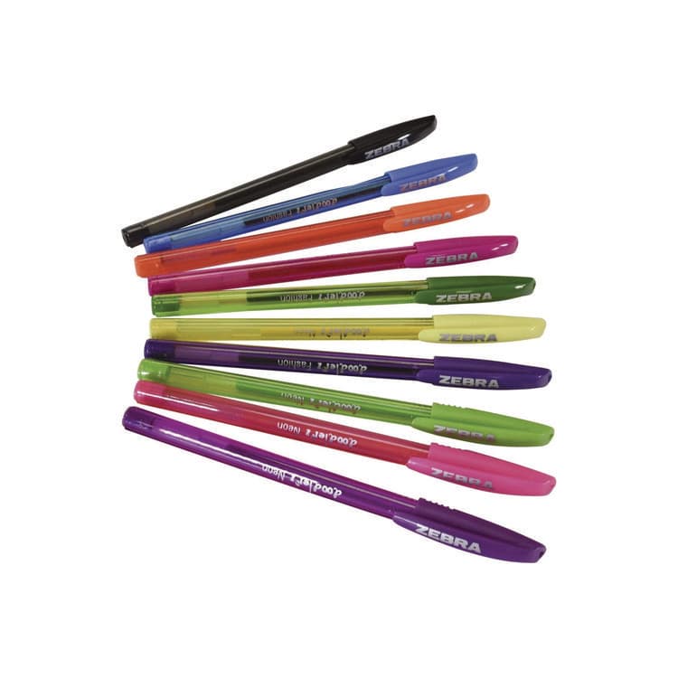 ZEBRA PEN CORP. Doodler'z Gel Pen, Stick, Bold 1 mm, Assorted Fashion/Neon Ink and Barrel Colors, 10/Pack (ZEB41810) thumbnail 2