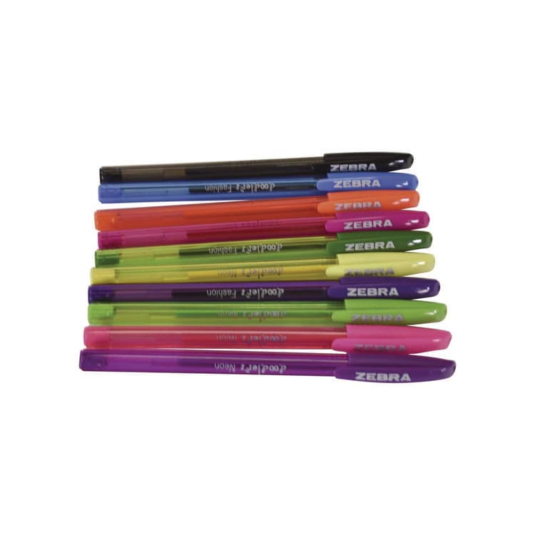 ZEBRA PEN CORP. Doodler'z Gel Pen, Stick, Bold 1 mm, Assorted Fashion/Neon Ink and Barrel Colors, 10/Pack (ZEB41810) thumbnail 3