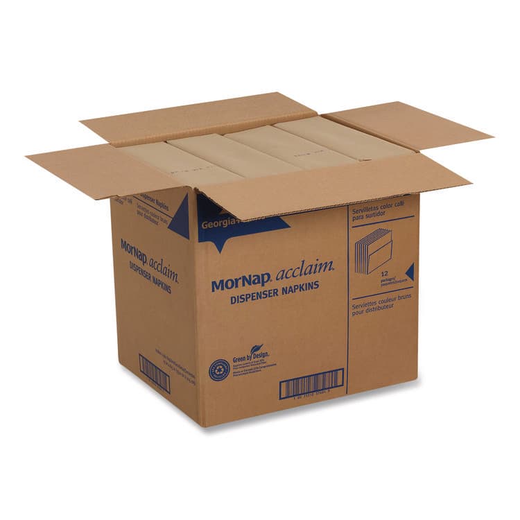 DIXIE FOOD SERVICE Interfold Napkin Refills, 1-Ply, 13 x 8.5, Brown, 900 Napkins/Pack, 12 Packs/Carton (GPC37604)