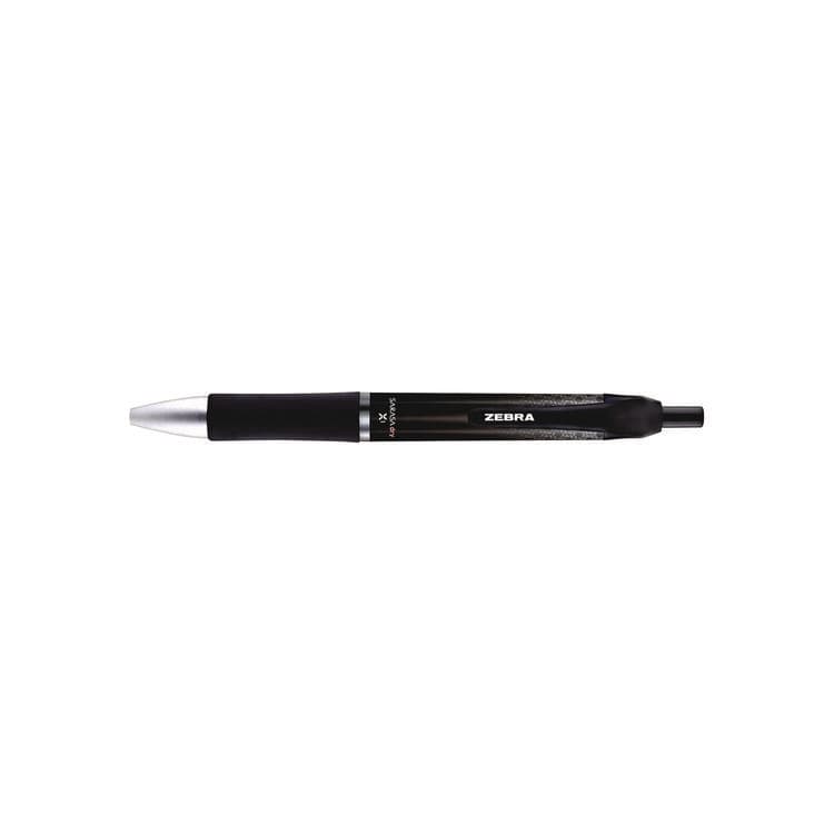 ZEBRA PEN CORP. Sarasa Dry Gel X1 Gel Pen, Retractable, Medium 0.7 mm, Black Ink, Black Barrel, 12/Pack (ZEB45610) thumbnail 3