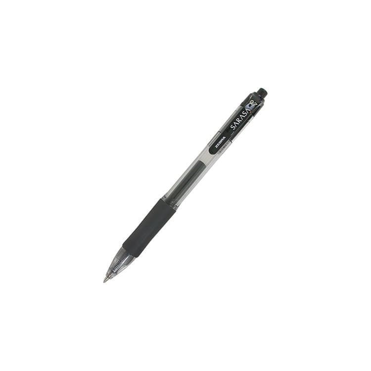 ZEBRA PEN CORP. Sarasa Dry Gel X20 Gel Pen, Retractable, Medium 0.7 mm, Black Ink, Clear/Black Barrel, 12/Pack (ZEB46810)