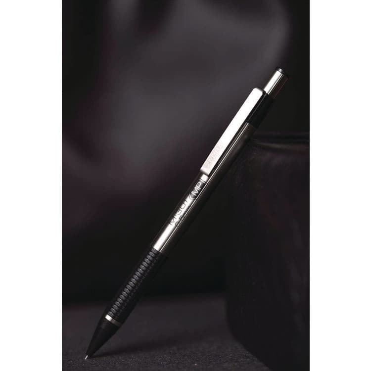ZEBRA PEN CORP. M-301 Mechanical Pencil, 0.5 mm, HB (#2), Black Lead, Silver/Black Barrel, 2/Pack (ZEB54012) thumbnail 4