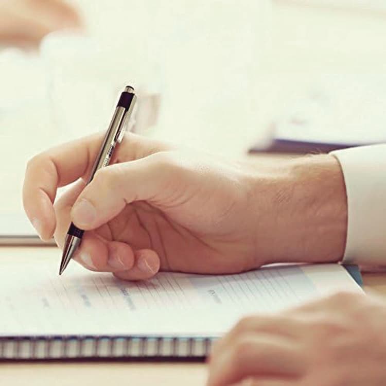 ZEBRA PEN CORP. M/F 301 Stainless Steel Retractable Pen and Pencil Set, 0.7 mm Black Pen, 0.5 mm HB Pencil, Stainless Steel Barrels (ZEB57011) thumbnail 3