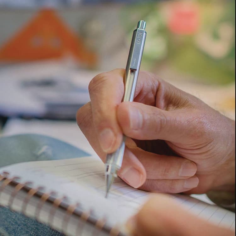 ZEBRA PEN CORP. M-701 Mechanical Pencil, 0.7 mm, F (#2.5), Black Lead, Silver Barrel (ZEB59411) thumbnail 2