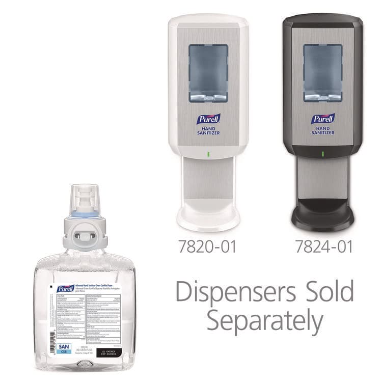 GO-JO INDUSTRIES Advanced Hand Sanitizer Green Certified Foam Refill, For CS8 Dispensers, 1,200 mL, Fragrance-Free, 2/Carton (GOJ785102CT) thumbnail 3