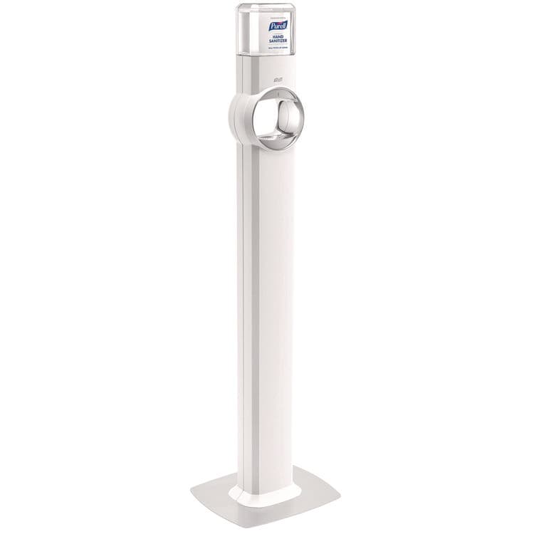 GO-JO INDUSTRIES FS8 Floor Stand Dispenser with Energy-on-the-Refill and SMARTLINK Capability, 12.75 x 11.25 x 39, White (GOJ7720DS) thumbnail 2