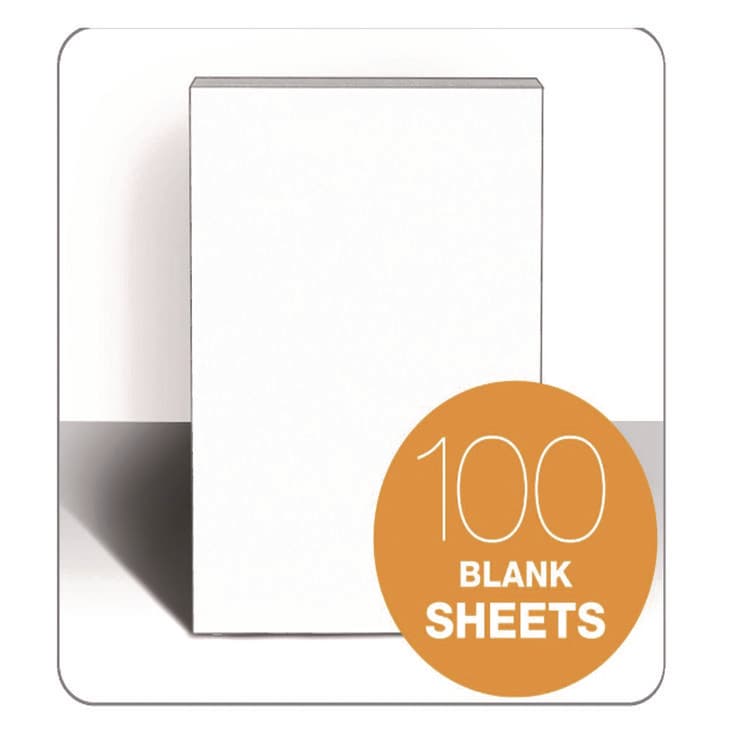 TOPS BUSINESS FORMS Second Nature Recycled Unruled Memo Pads, Unruled, (100) White 4 x 6 Sheets, 12/Pack (TOP74716) thumbnail 4