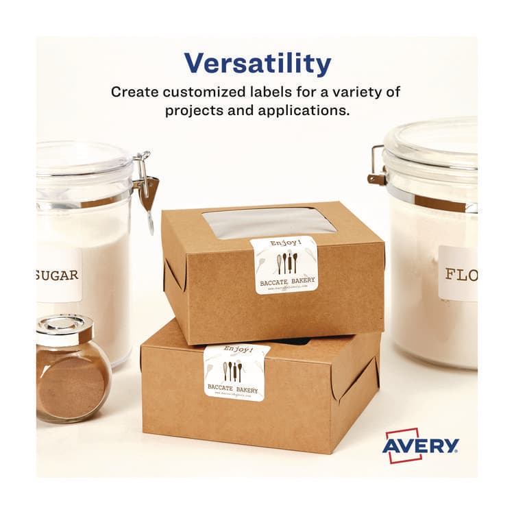 AVERY PRODUCTS CORPORATION Laser/Inkjet Media Labels, Inkjet/Laser Printers, 2.75" x 2.75", Matte White, 9 Labels/Sheet, 70 Sheets/Box (AVE5196) thumbnail 2