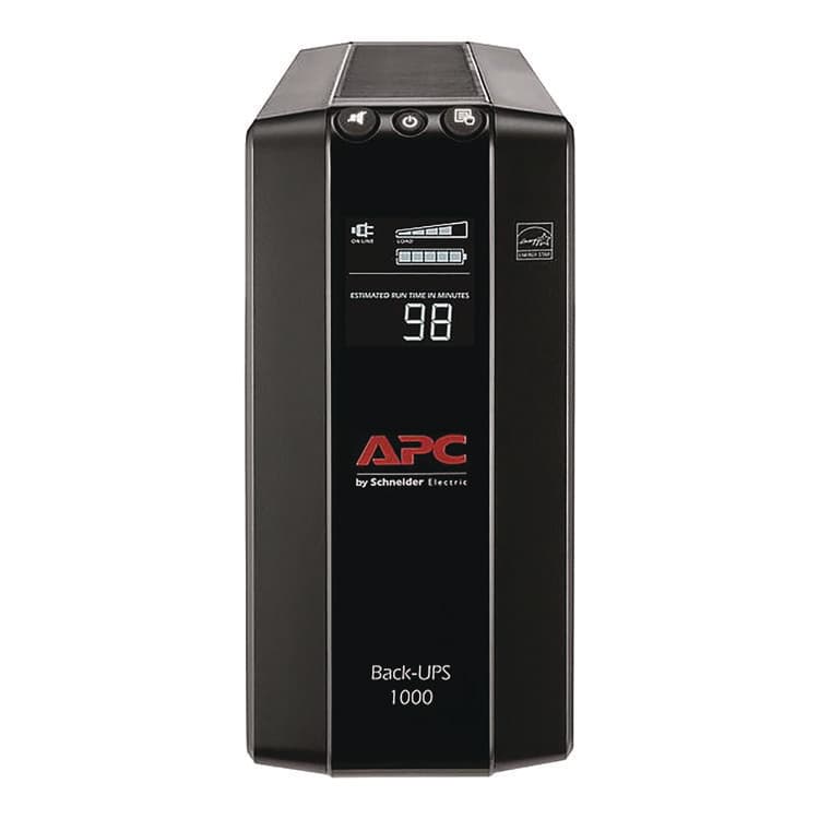 AMERICAN POWER CONVERSION Back-UPS Pro Compact Tower LCD Battery Backup and Surge Protector with USB, 1,000 VA, 8 Outlets, 1,103 J (SEU2724587) thumbnail 2