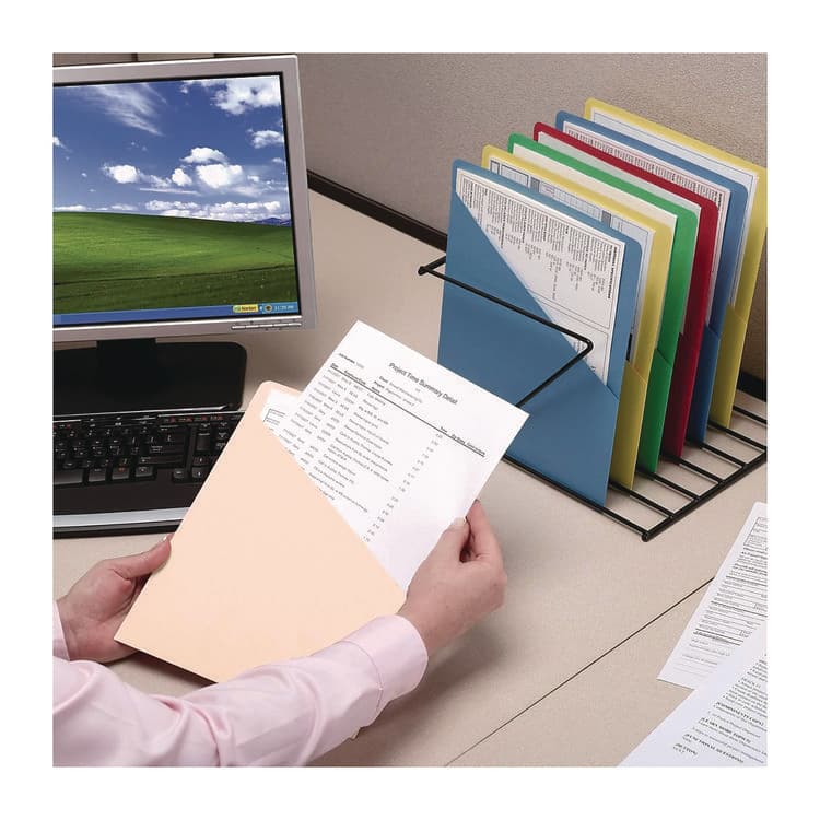 SMEAD MANUFACTURING CO. Organized Up Slash Jackets, Letter Size, Manila, 25/Pack (SMD75430) thumbnail 4