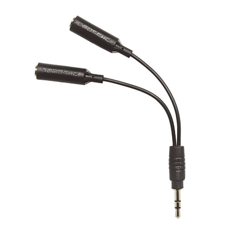 SCOSCHE TuneShare 3.5 mm to 3.5 mm Audio Splitter, Black (SOSIUHPS)