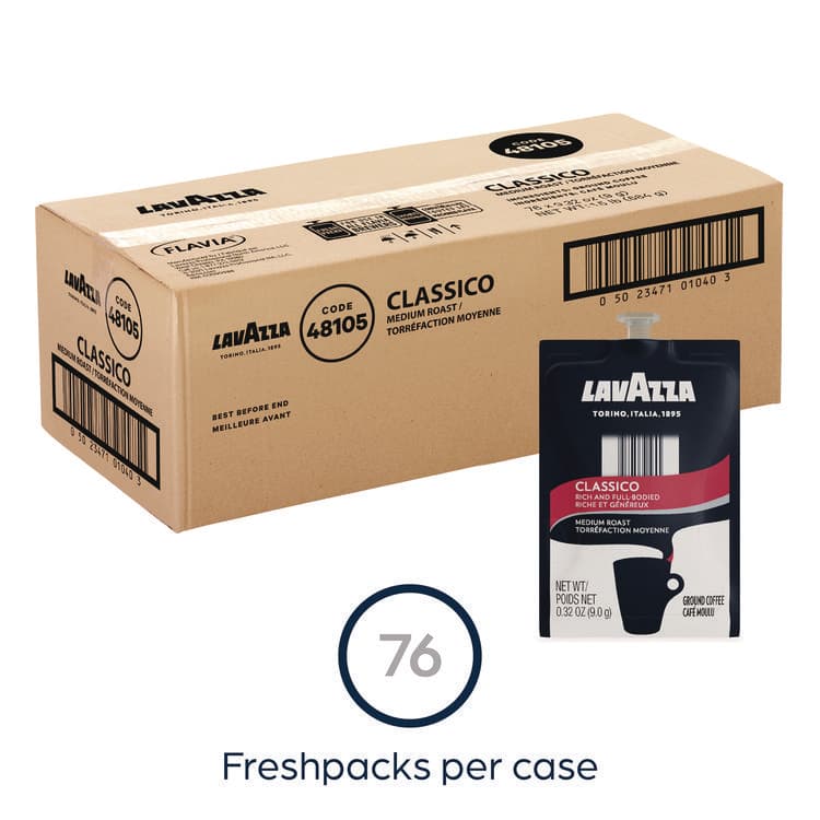 LAVAZZA FLAVIA Coffee Freshpacks, Classico, 85/Carton (LAVMDR00277) thumbnail 3