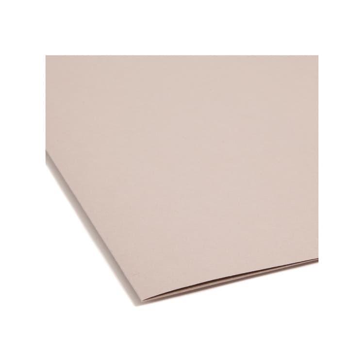 SMEAD MANUFACTURING CO. TUFF Extra Capacity Hanging File Folders with Easy Slide Tab, 2" Capacity, Letter, 1/3-Cut Tabs, Steel Gray, 18/Box (SMD64240) thumbnail 4